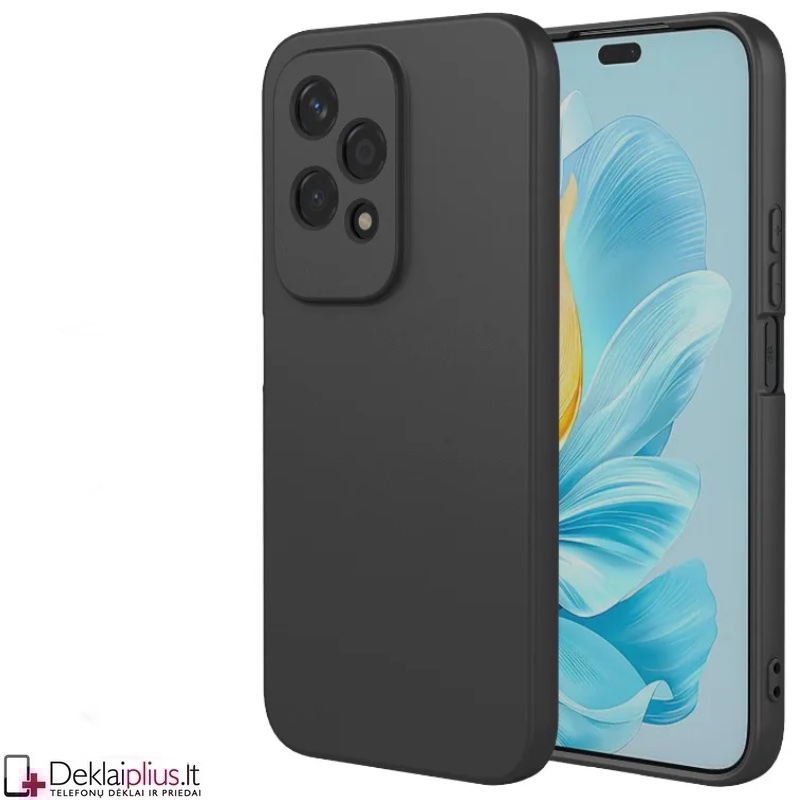 Liquid Air silikoninis juodas dėklas - su kameros apsauga (Huawei Honor 200 Lite) Liquid Air silikoninis juodas dėklas - su kameros apsauga (Huawei Honor 200 Lite)